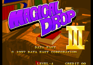 Magical Drop III title screen for Neo Geo